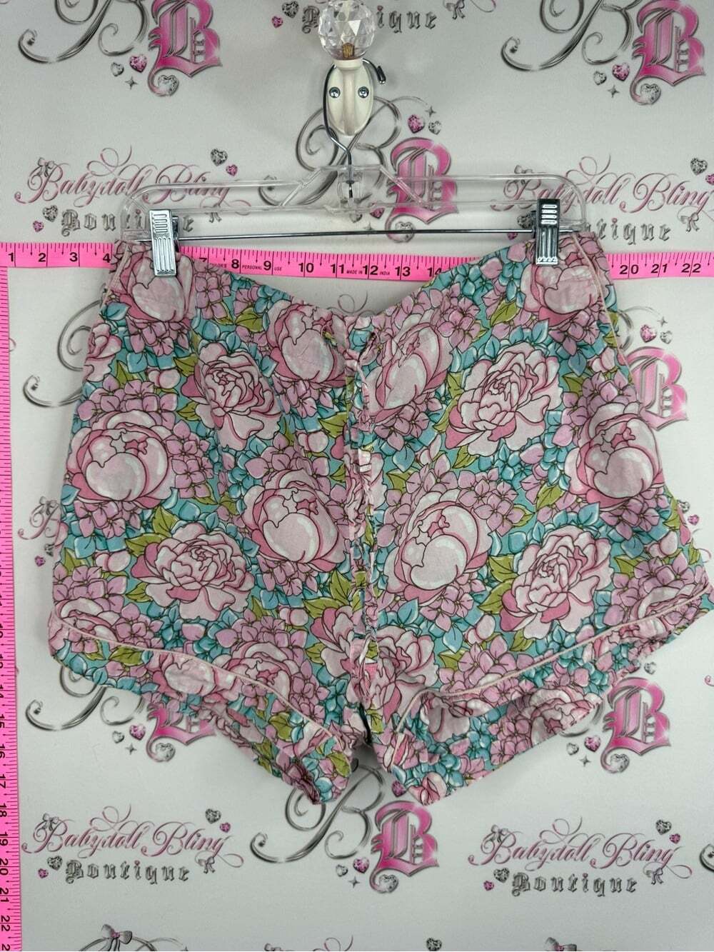 Mahogany shorts Floral Print Athletic Shorts in Pink and Blue